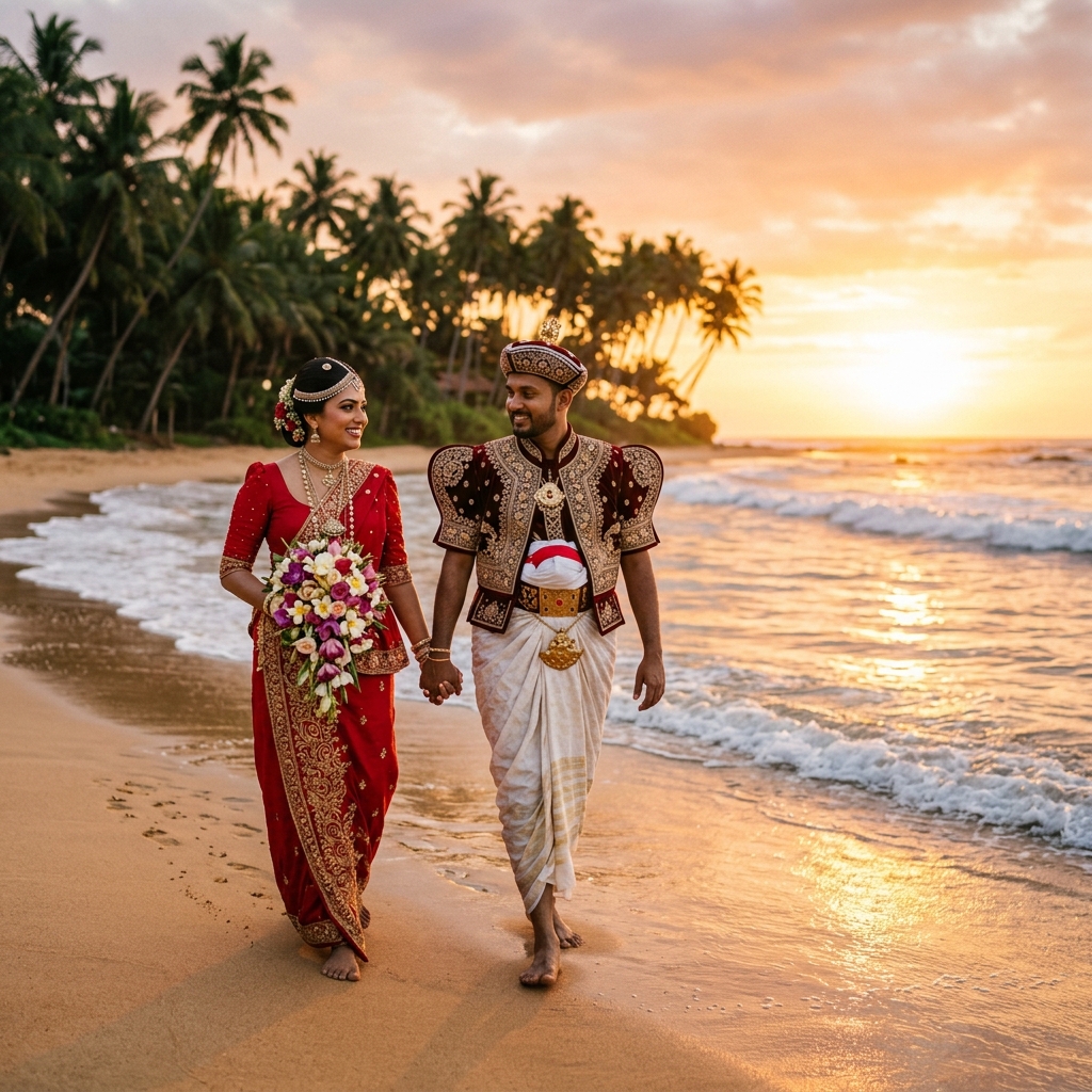 Kavindya & Roshan - Sri Lankan Sunset